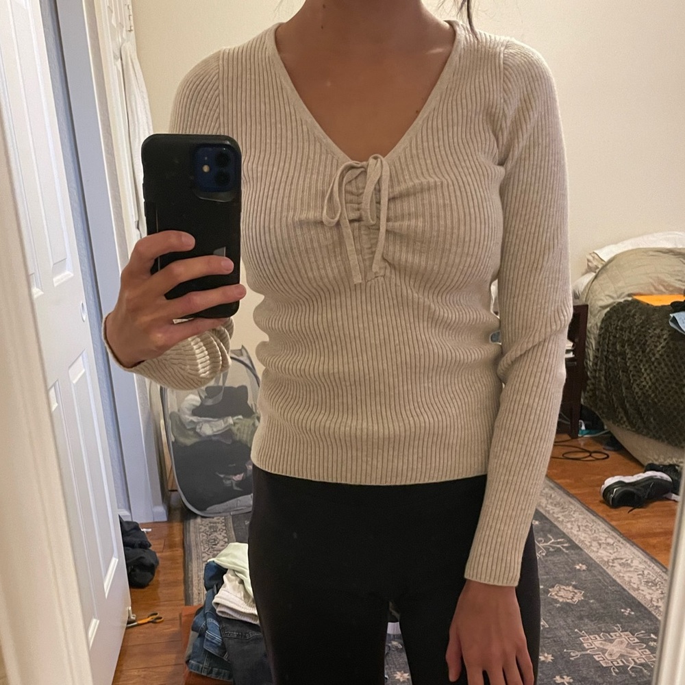 Madewell riverbend cinched pullover sweater xs